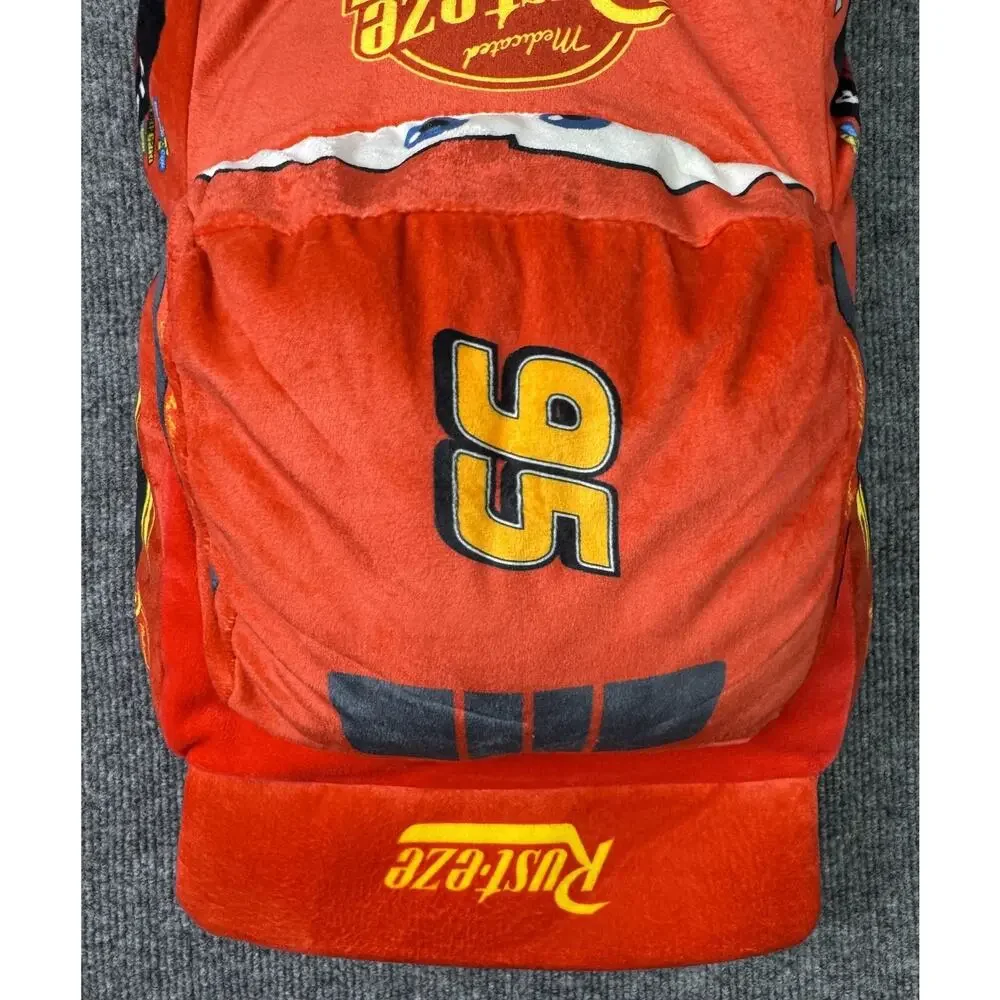 Disney Cars Lightning McQueen Red Plush 14in Backpack Boys Rust-eze 95 Kids Bag